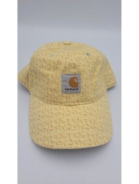 Carhartt Yellow Patterned Cotton Baseball Cap Hat Adjustable